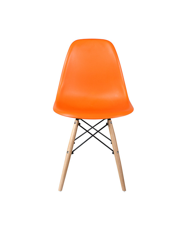 Стул обеденный EAMES DSW WX-503, пластик оранжевый